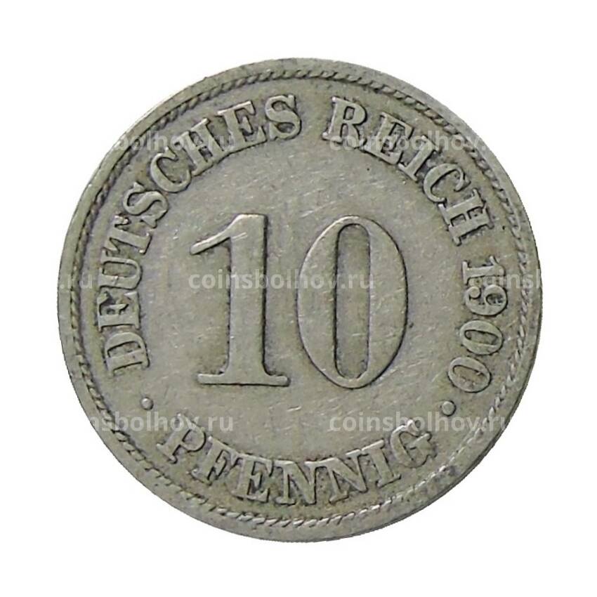 Монета 10 пфеннигов 1900 года A Германия