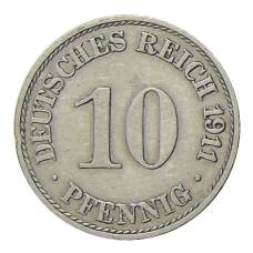 Монета 10 пфеннигов 1911 года A Германия (аверс)