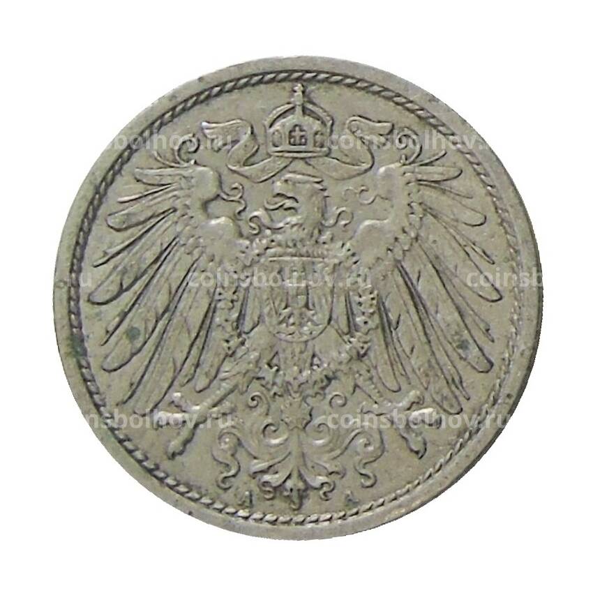 Монета 10 пфеннигов 1912 года A Германия (вид 2)
