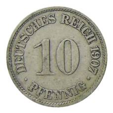 Монета 10 пфеннигов 1907 года A Германия (аверс)