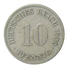 Монета 10 пфеннигов 1900 года G Германия (аверс)