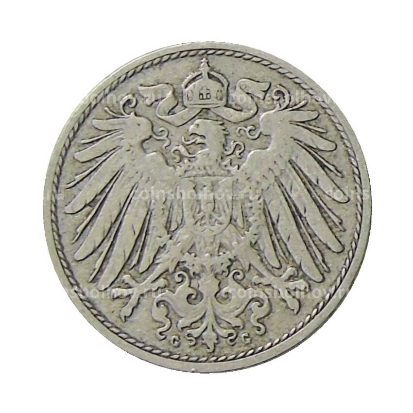 Монета 10 пфеннигов 1900 года G Германия (вид 2)