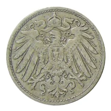 Монета 10 пфеннигов 1899 года D Германия (реверс)