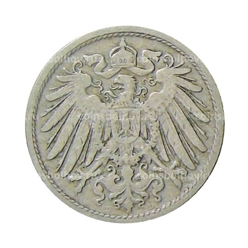 Монета 10 пфеннигов 1898 года D Германия (вид 2)