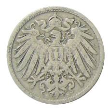 Монета 10 пфеннигов 1898 года D Германия (реверс)