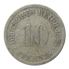 Монета 10 пфеннигов 1898 года D Германия (аверс)