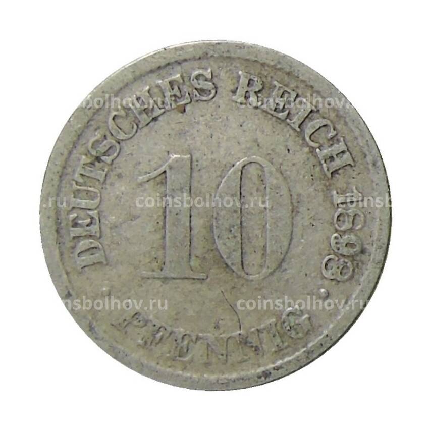 Монета 10 пфеннигов 1898 года D Германия