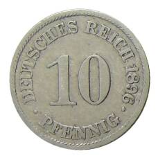 Монета 10 пфеннигов 1896 года A Германия (аверс)