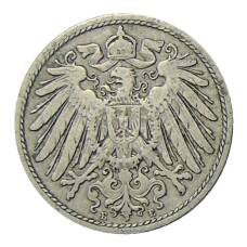 Монета 10 пфеннигов 1900 года E Германия (реверс)