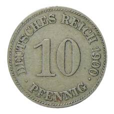 Монета 10 пфеннигов 1900 года E Германия (аверс)