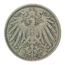 Монета 10 пфеннигов 1900 года E Германия (реверс)