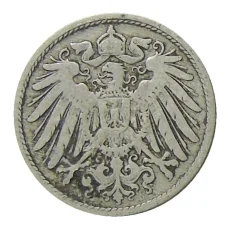 Монета 10 пфеннигов 1892 года D Германия (реверс)