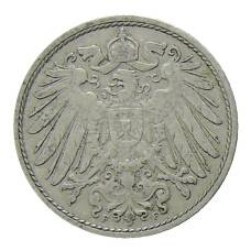 Монета 10 пфеннигов 1901 года F Германия (реверс)