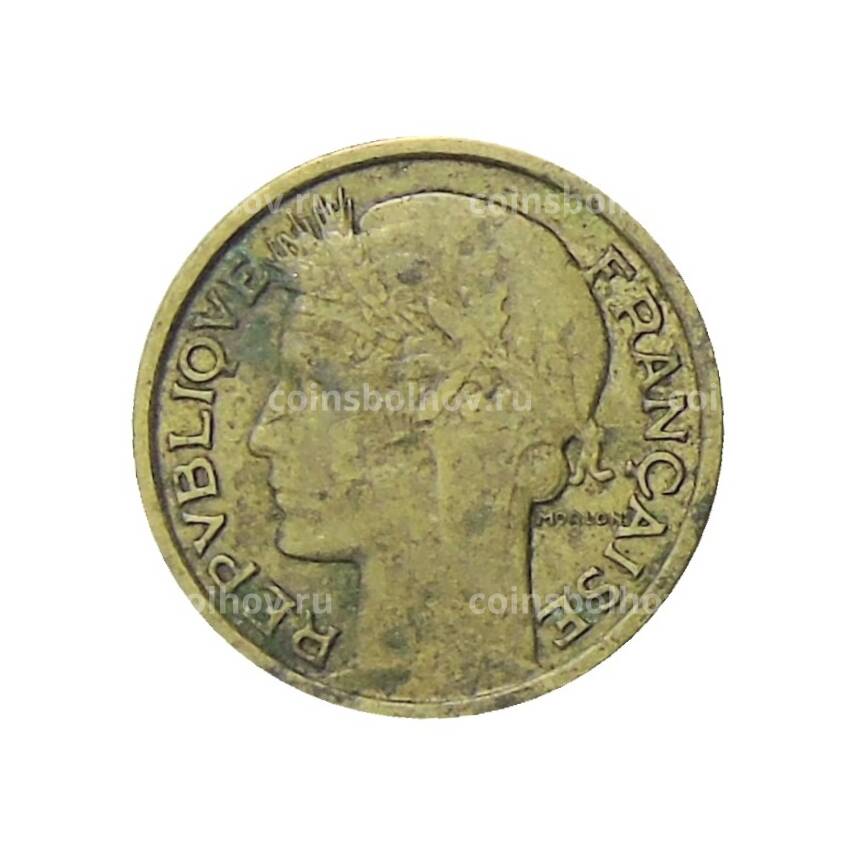 Монета 50 сантимов 1938 года Франция (вид 2)
