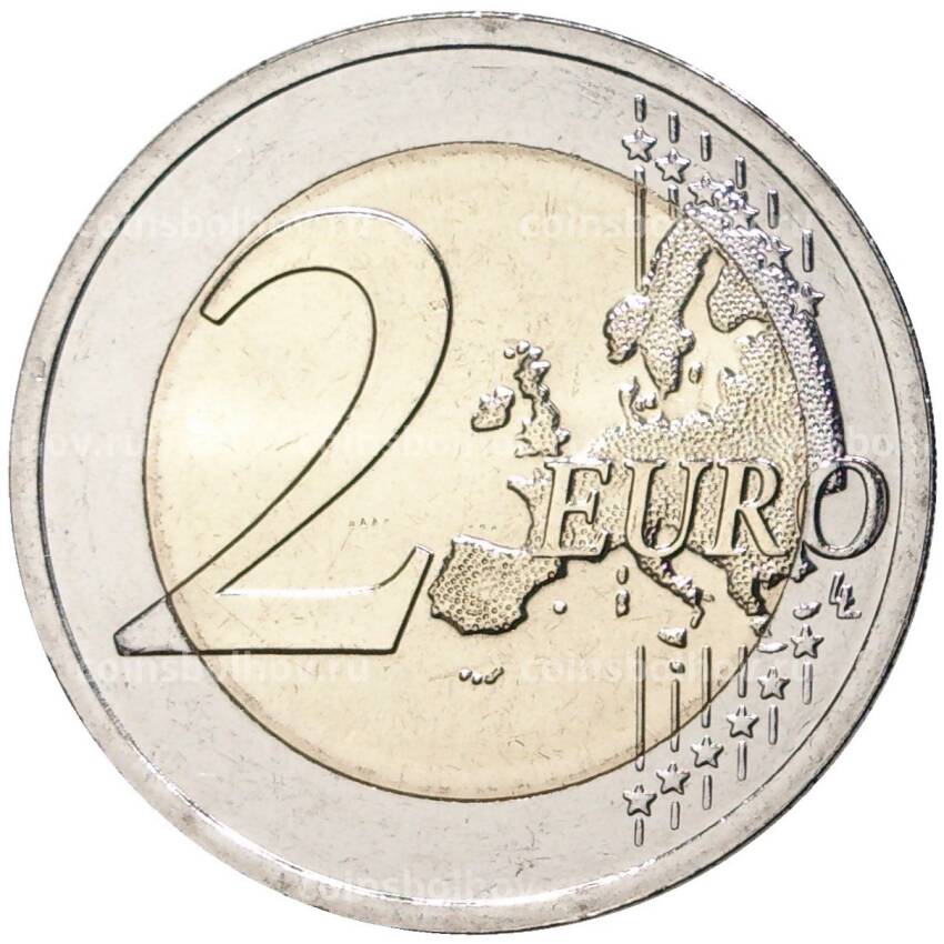 Монета 2 евро 2022 года Латвия —  Финансовая грамотность (вид 2)