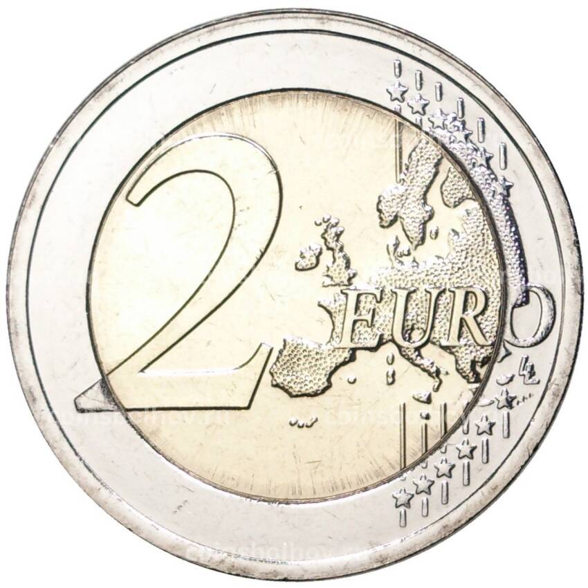 Монета 2 евро 2022 года Литва —   100 лет баскетболу в Литве (вид 2)