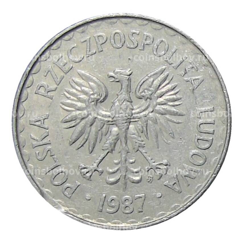 Монета 1 злотый 1987 года Польша