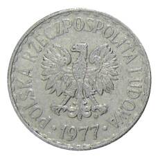 Монета 1 злотый 1977 года Польша (аверс)