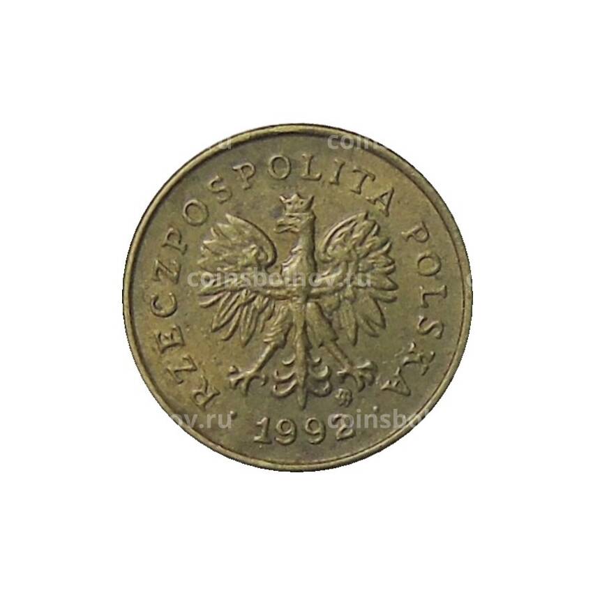 Монета 1 грош 1992 года Польша