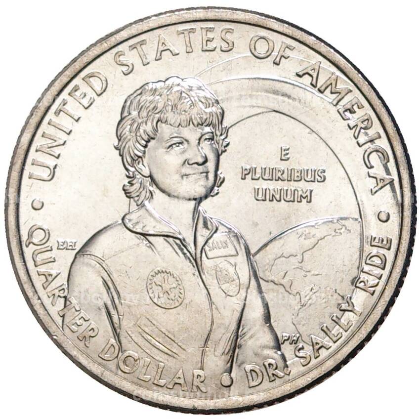 Монета 1/4 доллара (25 центов) 2022 года Р США «Американские женщины — Доктор Салли Райд»