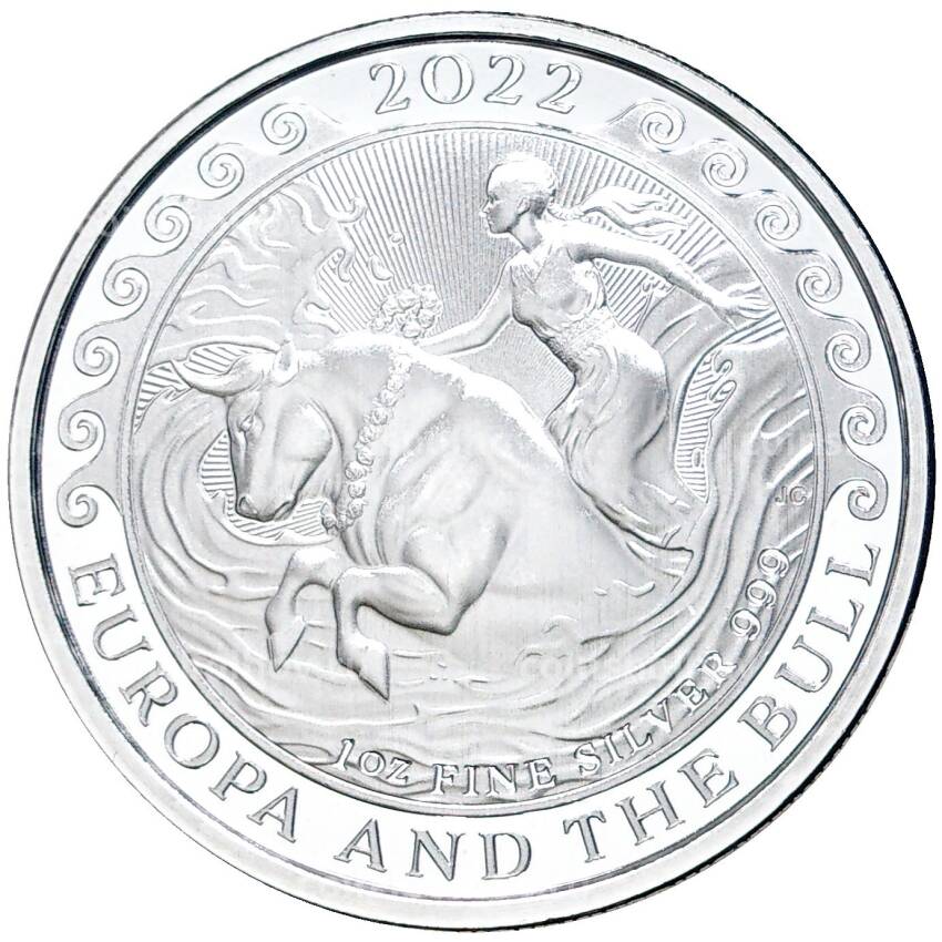 Монета 1.5 евро цента 2022 года Мальта -Европа и бык
