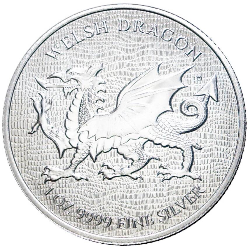 Монета 2 доллара 2022 года Ниуэ — Валлийский дракон