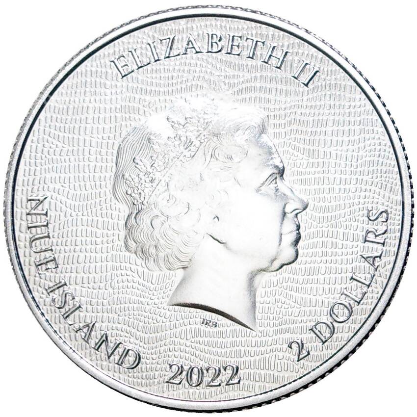 Монета 2 доллара 2022 года Ниуэ — Валлийский дракон (вид 2)