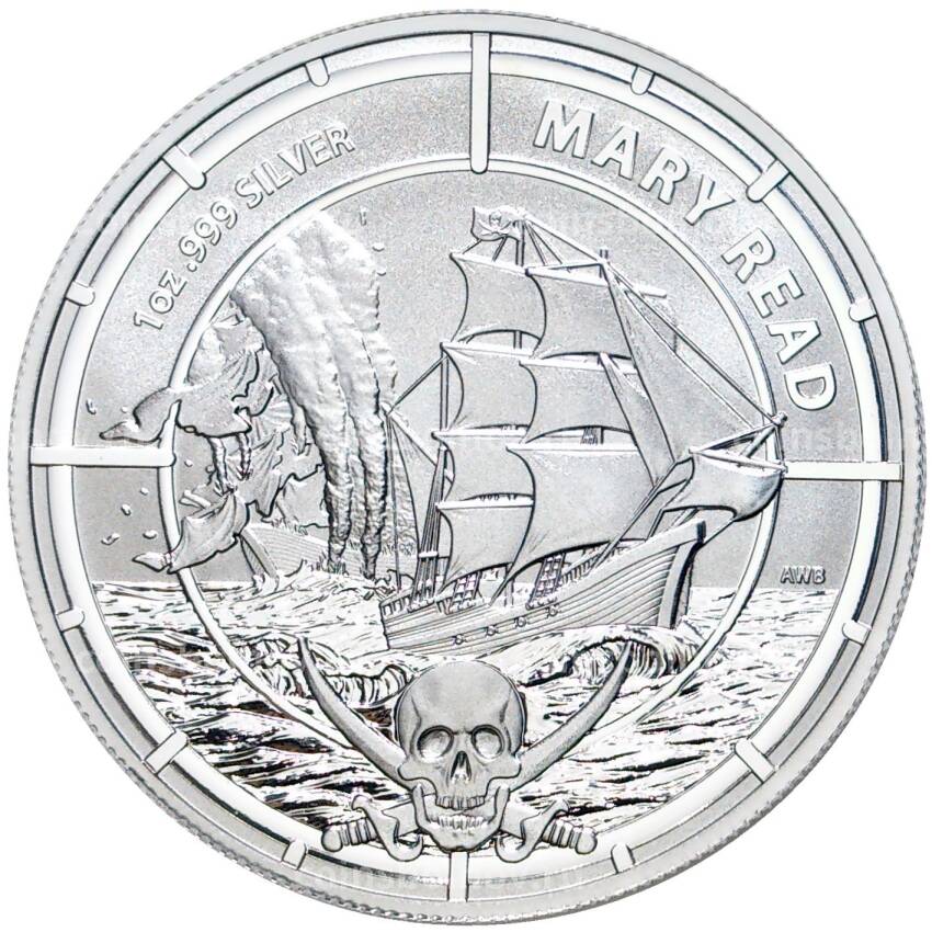 Монета 2 доллара 2022 года Соломоновы Острова —  Королева пиратов — Мэри Рид