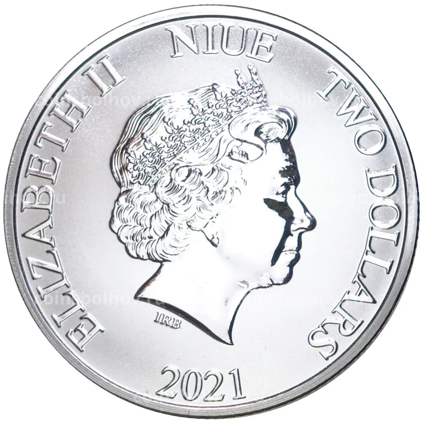 Монета 2 доллара 2021 года Ниуэ —  Пираты Карибского моря. Эмпресс (вид 2)
