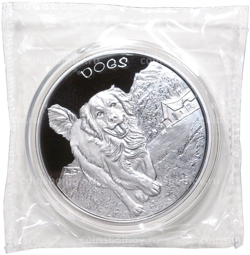 Монета 50 центов 2022 года Фиджи —  Собаки (вид 3)