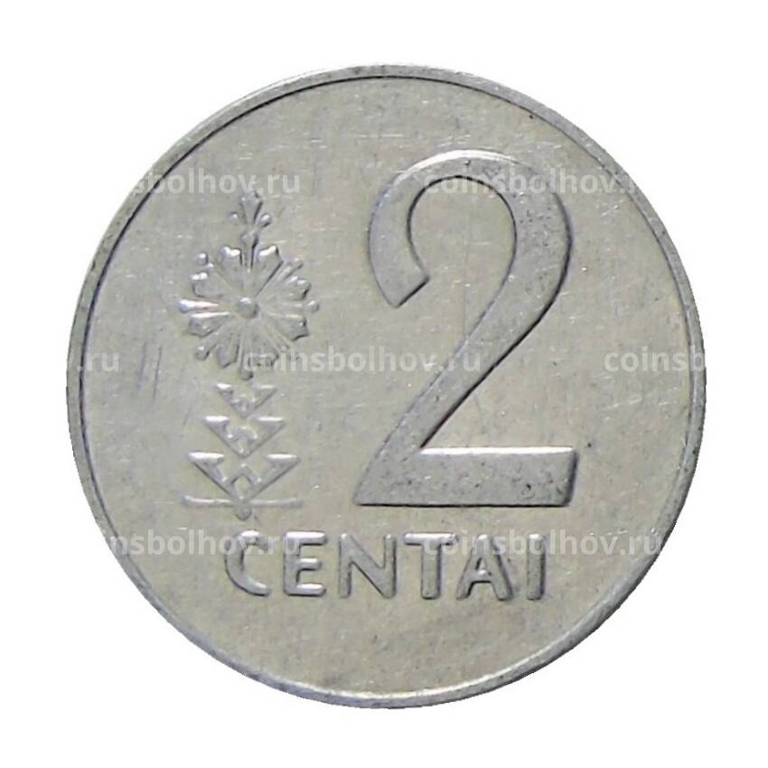 Монета 2 цента 1991 года Литва