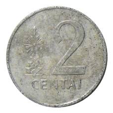 Монета 2 цента 1991 года Литва (аверс)