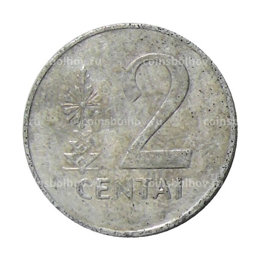 Монета 2 цента 1991 года Литва