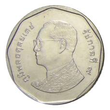 Монета 5 бат 2014 года Таиланд (реверс)