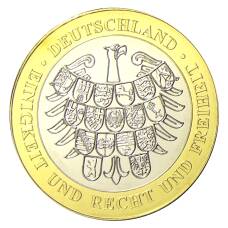 Жетон 2015 года Германия «25 лет со дня объединения Германии — 1991 год, Трабант -легенда на колесах» (вид 2)