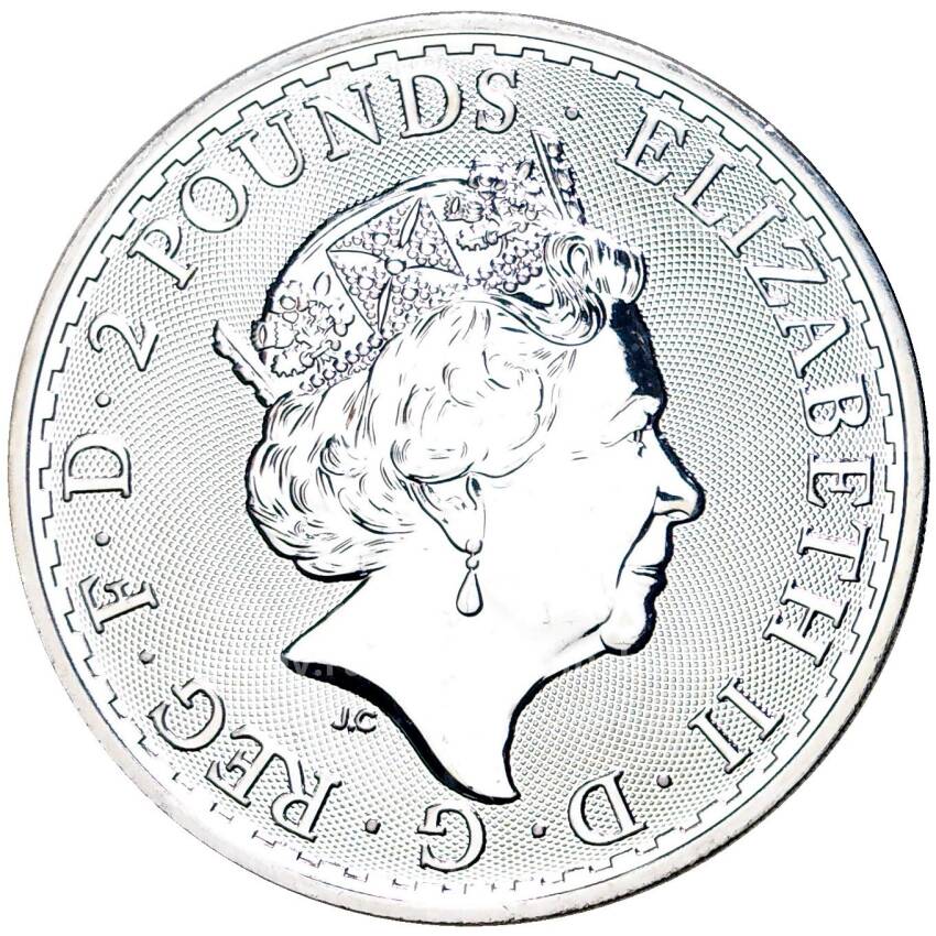 Монета 2 фунта 2022 года Великобритания —  Стоящая Британия (вид 2)