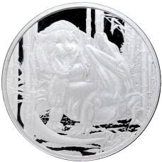 Монета 1 доллар 2022 года Ниуэ — Комодский варан против тигра (аверс)