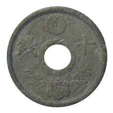 Монета 5 сен 1944 года Япония (реверс)