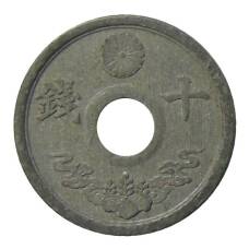 Монета 5 сен 1944 года Япония (реверс)