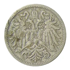 Монета 10 геллеров 1895 года Австрия (реверс)