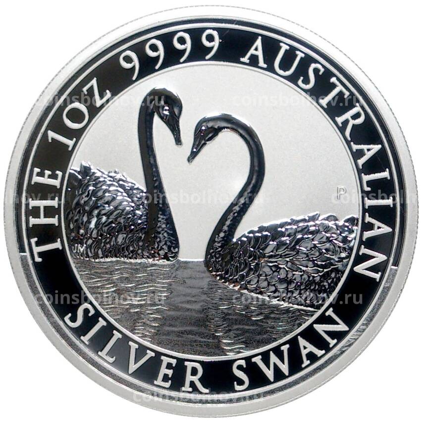 Монета 1 доллар 2022 года Австралия —  Серебряный Лебедь