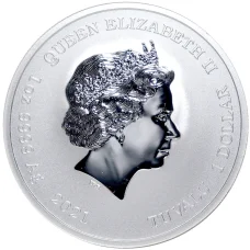 Монета 1 доллар 2021 года Тувалу —  Боги Олимпа — Аид (реверс)