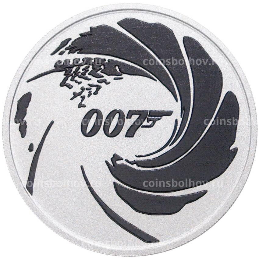 Монета 1 доллар 2022 года Тувалу —  Джеймс Бонд, агент 007
