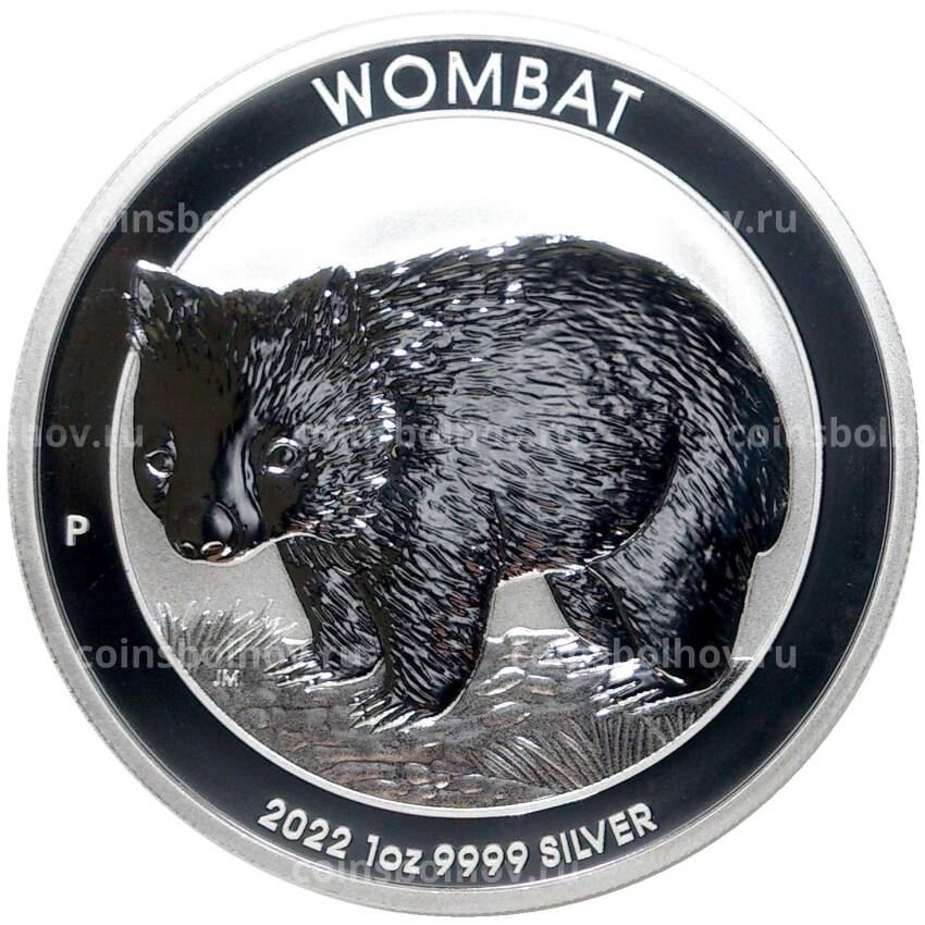 Монета 1 доллар 2022 года Австралия —  Вомбат