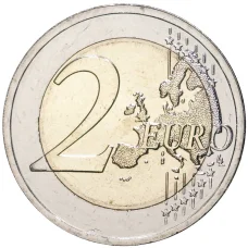Монета 2 евро 2022 года Литва —  35 лет программе Эразмус (реверс)
