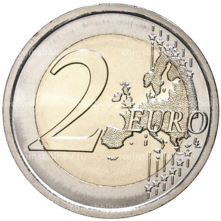 Монета 2 евро 2022 года Италия —  35 лет программе Эразмус (вид 2)