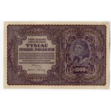 Банкнота 1000 марок 1919 года Польша (аверс)