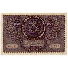 Банкнота 1000 марок 1919 года Польша (вид 2)
