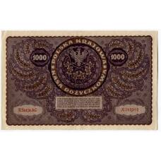 Банкнота 1000 марок 1919 года Польша (вид 2)