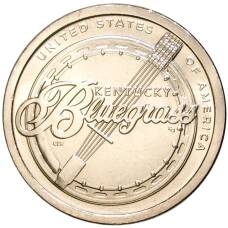 Монета 1 доллар 2022 года США P Американские инновации — Блюграсс (аверс)